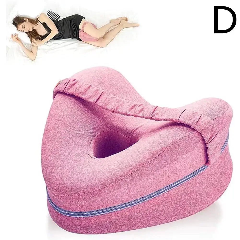 Orthopedic Leg Pillow for Sleeping Body Heart Shaped Memory Cotton Support Cushion between Legs for Hip Pain Sciatica