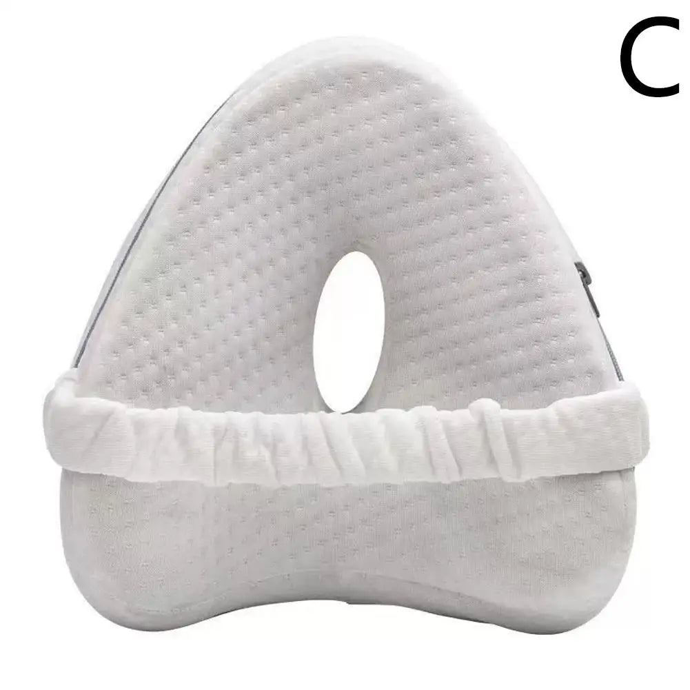 Orthopedic Leg Pillow for Sleeping Body Heart Shaped Memory Cotton Support Cushion between Legs for Hip Pain Sciatica