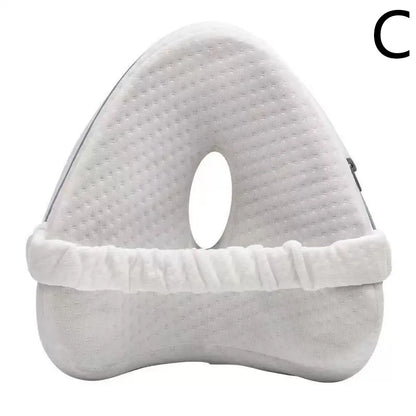 Orthopedic Leg Pillow for Sleeping Body Heart Shaped Memory Cotton Support Cushion between Legs for Hip Pain Sciatica