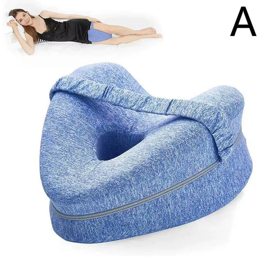 Orthopedic Leg Pillow for Sleeping Body Heart Shaped Memory Cotton Support Cushion between Legs for Hip Pain Sciatica