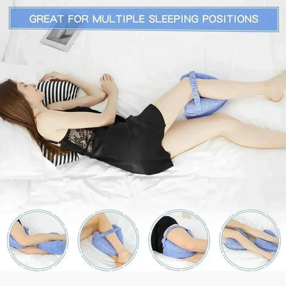 Orthopedic Leg Pillow for Sleeping Body Heart Shaped Memory Cotton Support Cushion between Legs for Hip Pain Sciatica