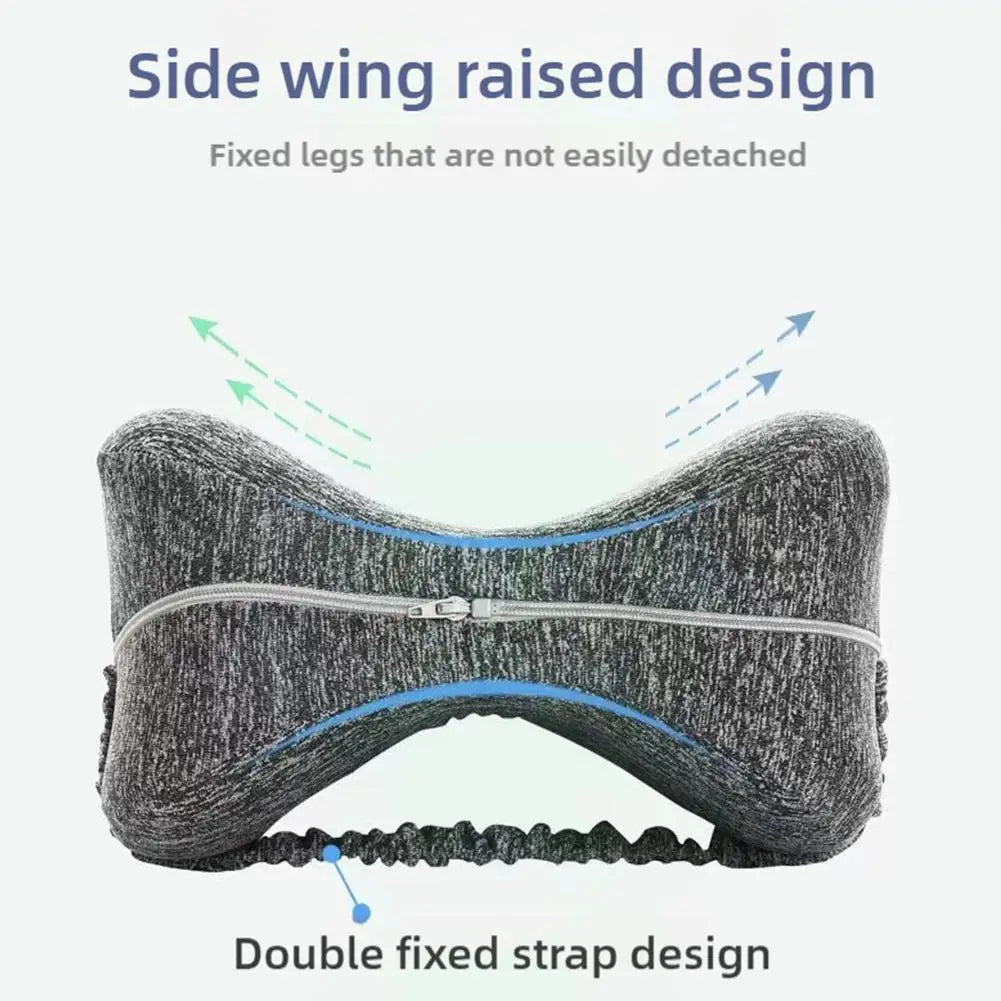 Orthopedic Leg Pillow for Sleeping Body Heart Shaped Memory Cotton Support Cushion between Legs for Hip Pain Sciatica